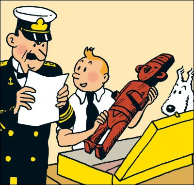 Année : 1937
Lieu(x) d'action : San Theodoros, Nuevo Rico...
Personnages : Balthazar, Alonzo Perez, Basil Bazaroff...
Ça peut aider : Cet album conte la course poursuite pour un fétiche. 
Quel est cet album ?