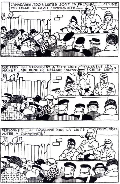 Année : 1930
Lieu(x) d'action : Union soviétique 
Personnages : Lulitzosoff , Rodrobertine, Dimitrieff Solowztenxopztzki ....
Ça peut aider : C'est le premier album de la série Tintin. 
Quel est cet album ?