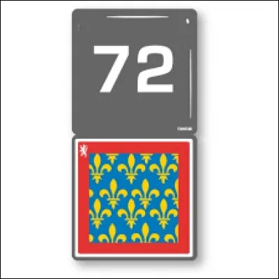 Le département n°72 se trouve dans les Pays-de-la-Loire.