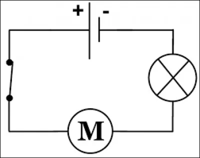 Quels sont les dipôles présents dans ce circuit d'après le schéma ?
