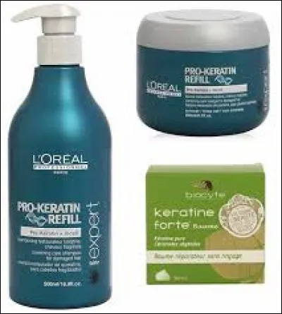 De nombreux produits cosmétiques contiennent de la kératine... Trouvez ce qui contient le plus de kératine parmi les propositions suivantes :