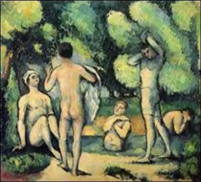 Qui a peint "Les baigneurs" ?