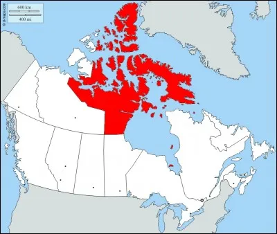 Tout le nord du Canada est partagé entre trois territoires. Quel est le nom de ce territoire ?