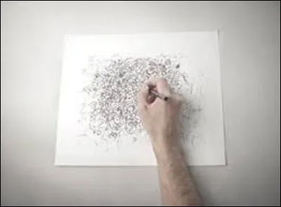 Pour se passer le temps, Pierre-Antoine ____________ sur cette feuille.