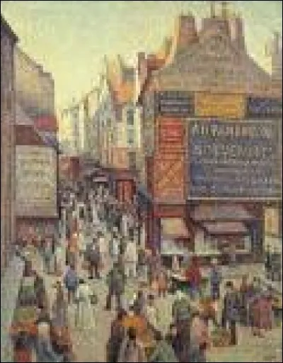 Le peintre n&eacute;o-impressionniste, auteur de ce tableau "la rue Mouffetard", c'est ... Luce