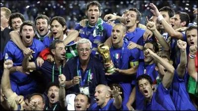 L'édition 2006 de la Coupe du monde de football a été remportée par l'Italie.
