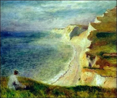 Qui a peint "Falaises sur la côte près de Pourville" ?