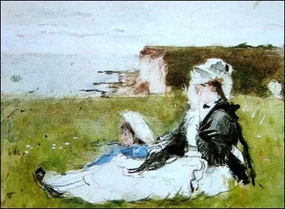 Qui a peint "Sur la falaise" ?