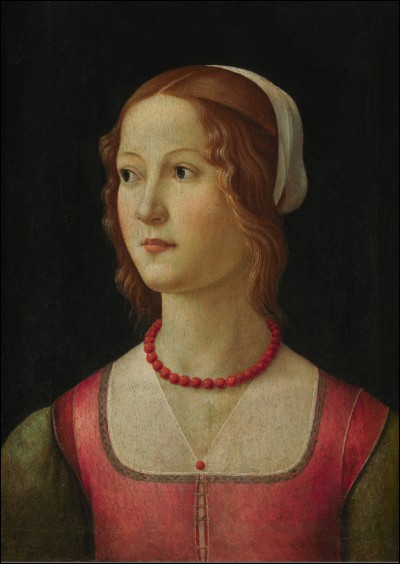 Quel artiste italien de la Renaissance a peint ce "Portrait de femme" ?