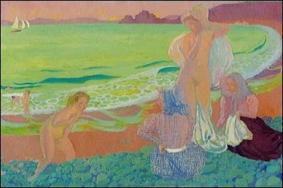 Le peintre du groupe des nabis, également décorateur et, graveur, auteur de ces "Baigneuses à Perros-Guirec", c'est ... Denis.