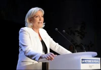 Cette femme politique, élue présidente du Front national en 2011, candidate à l'élection présidentielle en 2012 puis en 2017, se prénomme ...