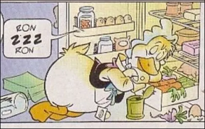 Quel est le nom de ce petit cousin de Donald Duck, un personnage paresseux et très gros mangeur ?