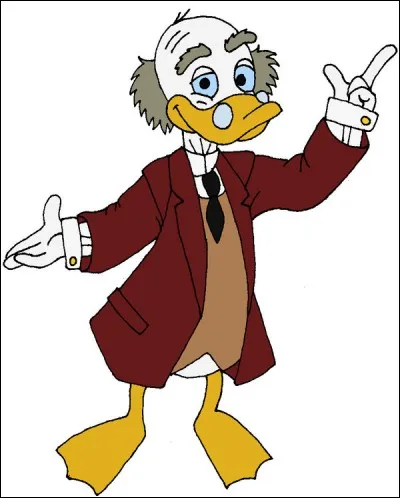 Quel est le nom de ce professeur farfelu, marié avec une soeur de l'oncle Picsou ?