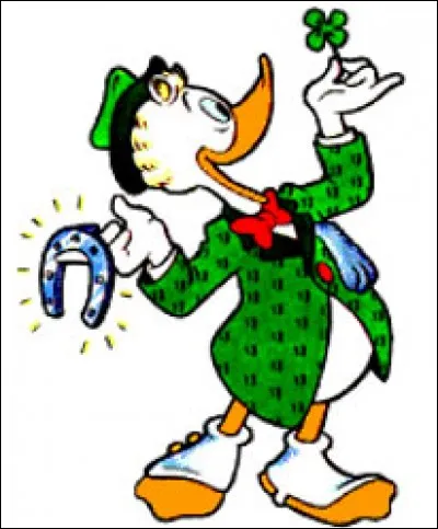Quel est le nom de ce cousin germain de Donald Duck, un personnage qui a une chance insolente ?