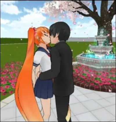 Tu vois ton Senpai embrasser une autre fille...