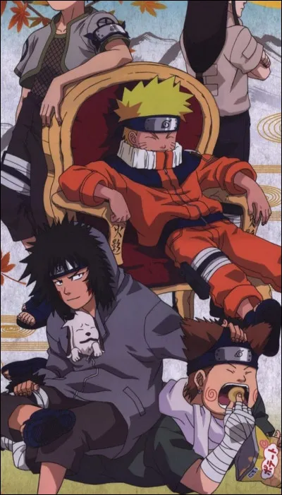 Que doivent faire Kiba, Naruto, Neji, Choji et Shikamaru dans son équipe ?