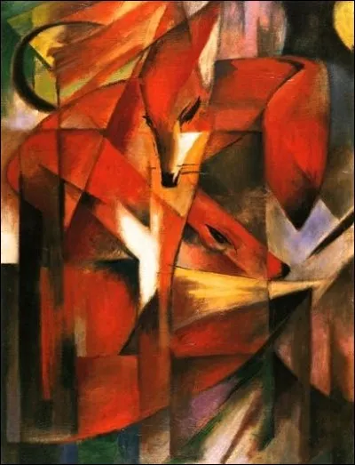Quel expressionniste allemand du début XXe a réalisé le tableau "Renards" ?