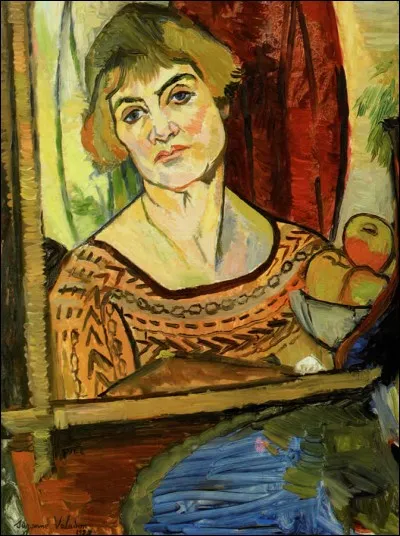 Cette artiste peintre, post impressionniste, qui a réalisé cet auto portrait en 1927, c'est ... Valadon.