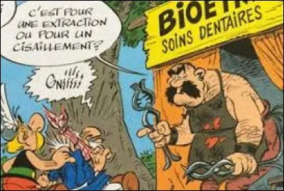 Bioétix est un dentiste qu'Astérix et Obélix rencontrent à la FIAC de Darioritum (Vannes).