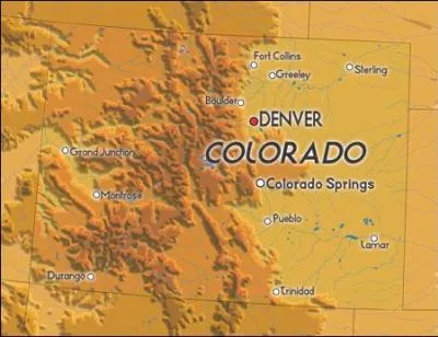 Par rapport aux U.S.A., le Colorado se trouve ...
