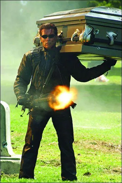 Dans quelle oeuvre canarde-t-il en portant un cercueil ?