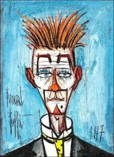Cette oeuvre de Bernard Buffet s'appelle : Le clown aux cheveux ...