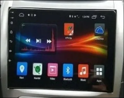 Sur le tableau de bord, cet écran me permet de contrôler le véhicule (diffusion de musique, appel en Bluetooth...). Combien d'icônes voyez-vous ?