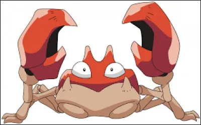 Quel est le nom de ce Pok&eacute;mon ayant la forme d'un crabe ?
