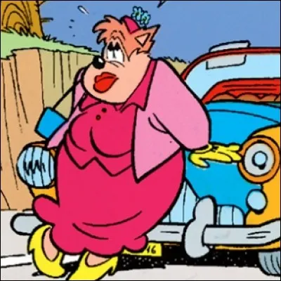 Quel est le nom de cette voluptueuse chatte noire qui partage une vie de délinquance avec son petit ami Pat ?