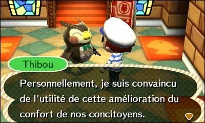 Que fait Thibou quand on entre dans le musée ?