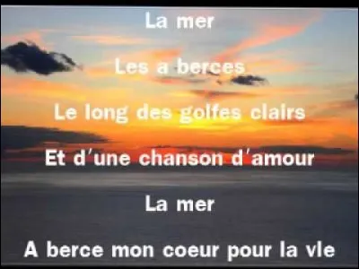 "La mer" : Artiste n°1 ou artiste n°2 ?