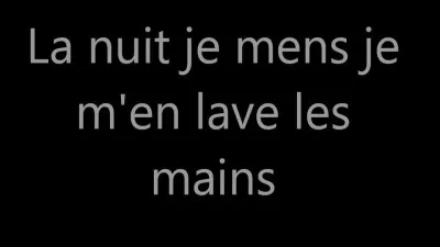 "La nuit je mens" : Artiste n°1 ou artiste n°2 ?