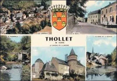 Commune de Nouvelle-Aquitaine, Thollet se situe dans le département ...
