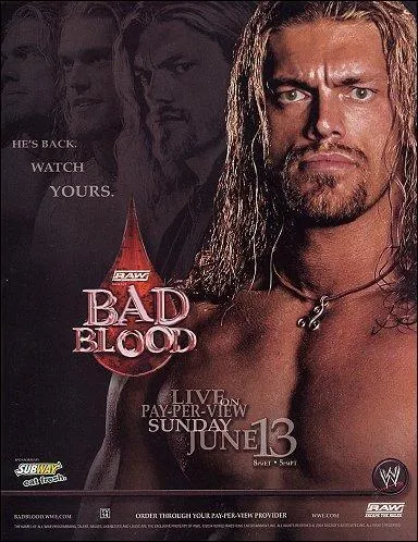 Quel est le type de match entre Triple H et HBK  Bad Blood ?