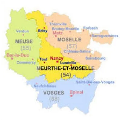 Le département en jaune est traversé par la rivière Orne.