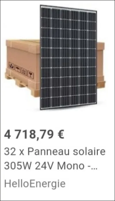 Non, ce n'est pas le prix qu'il faut regarder !
Regardez plutôt le panneau solaire, est-ce écologique ?