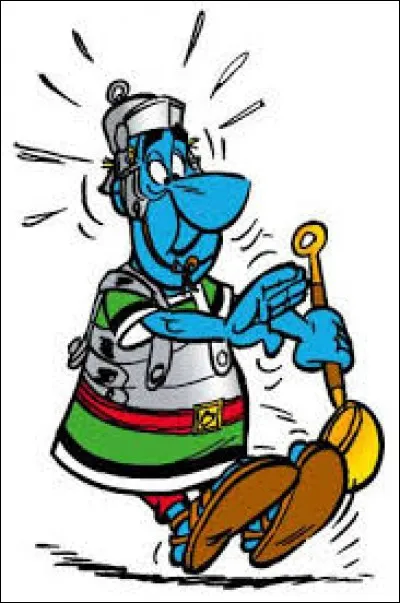 En quoi est déguisé Plutoquerévus, afin de mieux espionner les gaulois ?