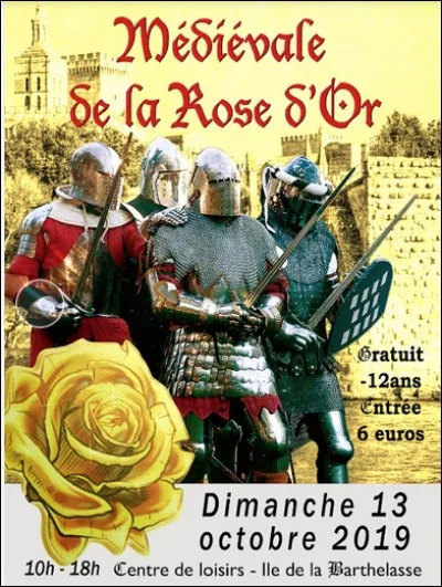 Dans quelle ville se déroule le festival "Médiévale de la Rose d'Or" ?