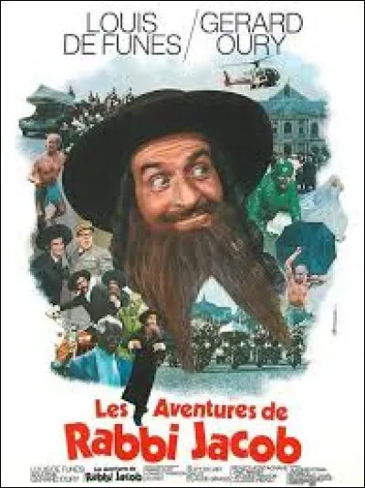 "Les Aventures de Rabbi Jacob"-
De quelle couleur est la voiture de Victor Pivert (Louis de Funès) ?