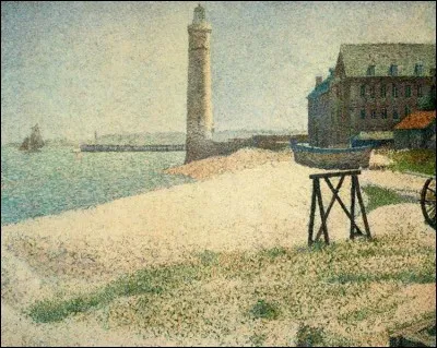 Quel peintre est l'auteur du tableau pointilliste "Hospice et le phare à Honfleur" ?