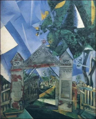 Qui a peint "Les portes du cimetière" ?