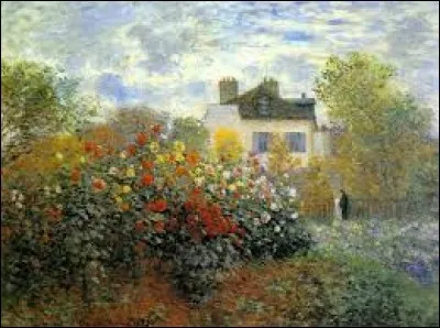 Qui a peint "Le jardin de Monet &agrave; Argenteuil" ?