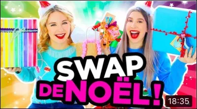 Un cadeau que les deux se sont donné au swap de Noël est ..