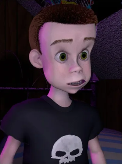 Quel est le nom du petit garnement qui terrorise les jouets ?