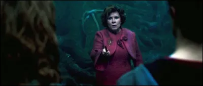 Quand Hermione, Harry et ombrage sont dans la forêt interdite , qu'avoue Ombrage à Harry et Hermione ?