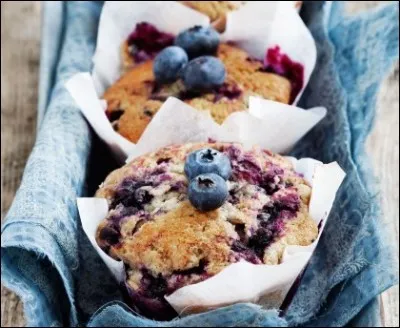 Laquelle de ces indications est exacte concernant la confection de muffins à la myrtille ?