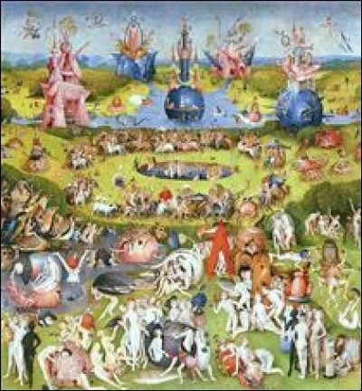 Qui a peint "Le jardin des délices terrestres (détail)" ?