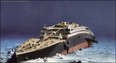 L'... du Titanic est encore visible.