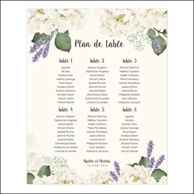 Qui décide du plan de table ?