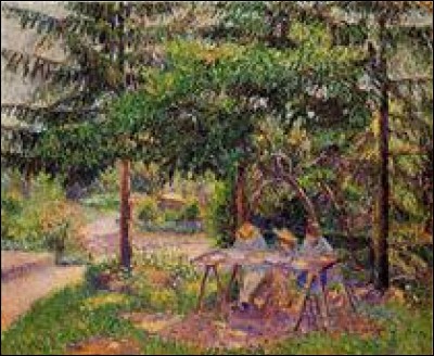 Qui a peint "Enfants dans un jardin d'Eragny" ?